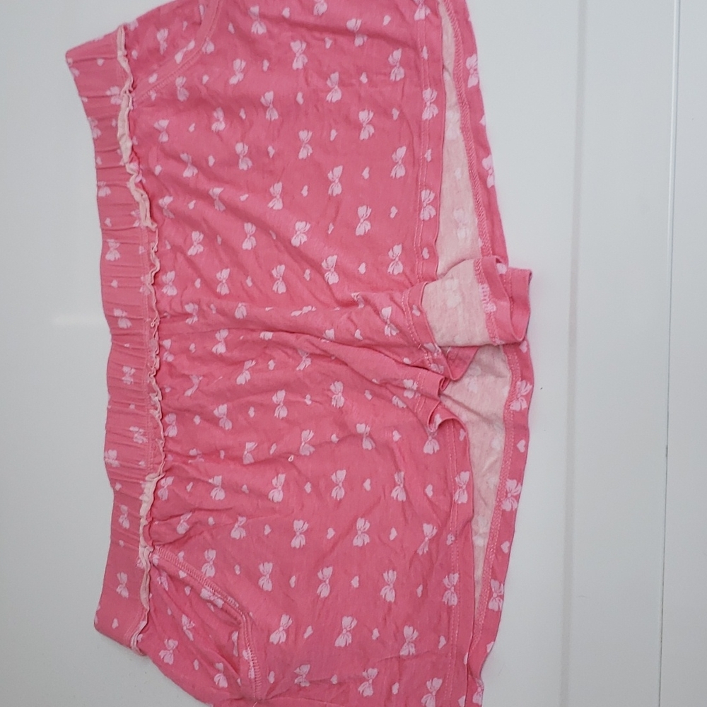 Macy's Jenni Lounge Shorts NWOT sz M Pink Bows Had Pockets